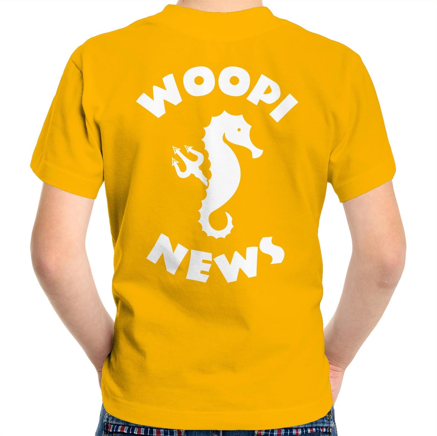 Woopi News Kids/Youth Tee – Logo Front and Back