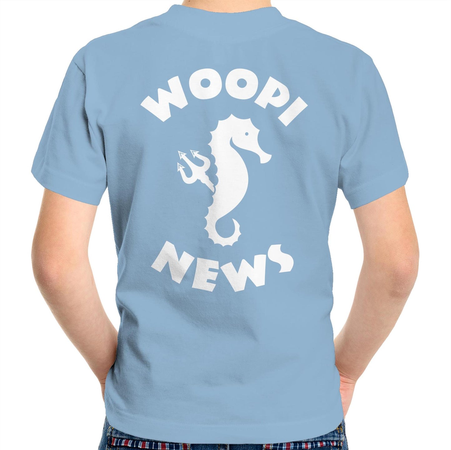 Woopi News Kids/Youth Tee – Logo Front and Back