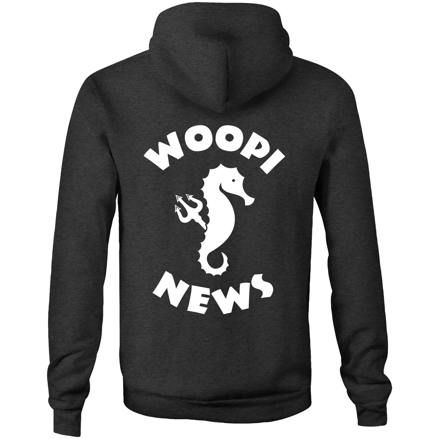 Woopi News Men's Supply Hoodie – Logo Front and Back