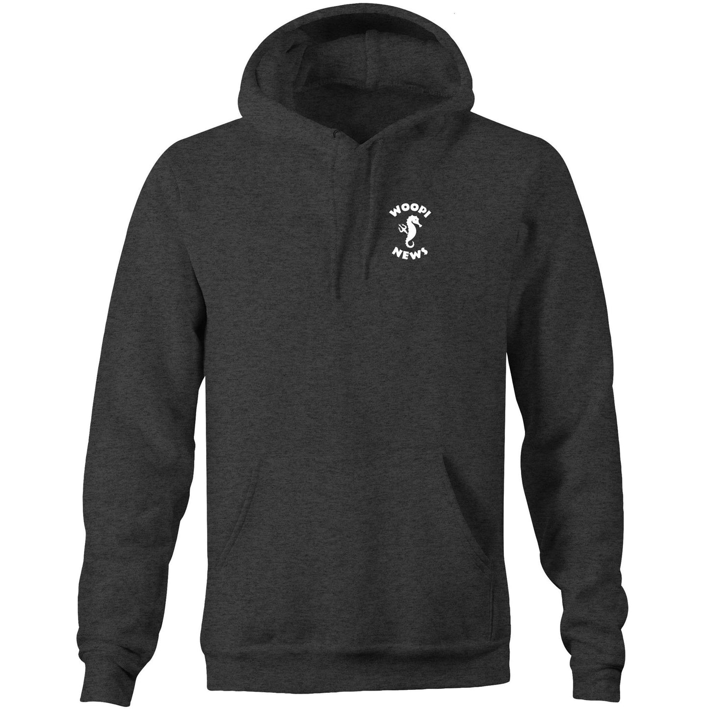 Woopi News Men's Supply Hoodie – Logo Front and Back