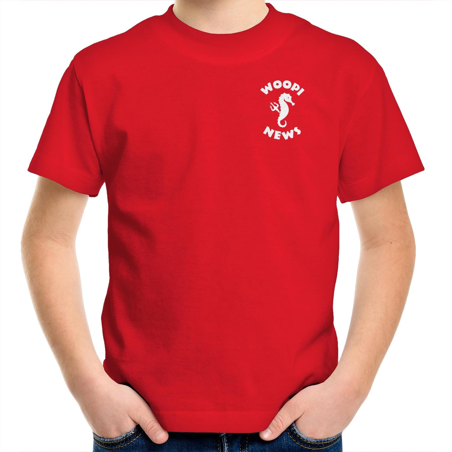 Woopi News Kids/Youth Tee – Logo Front and Back
