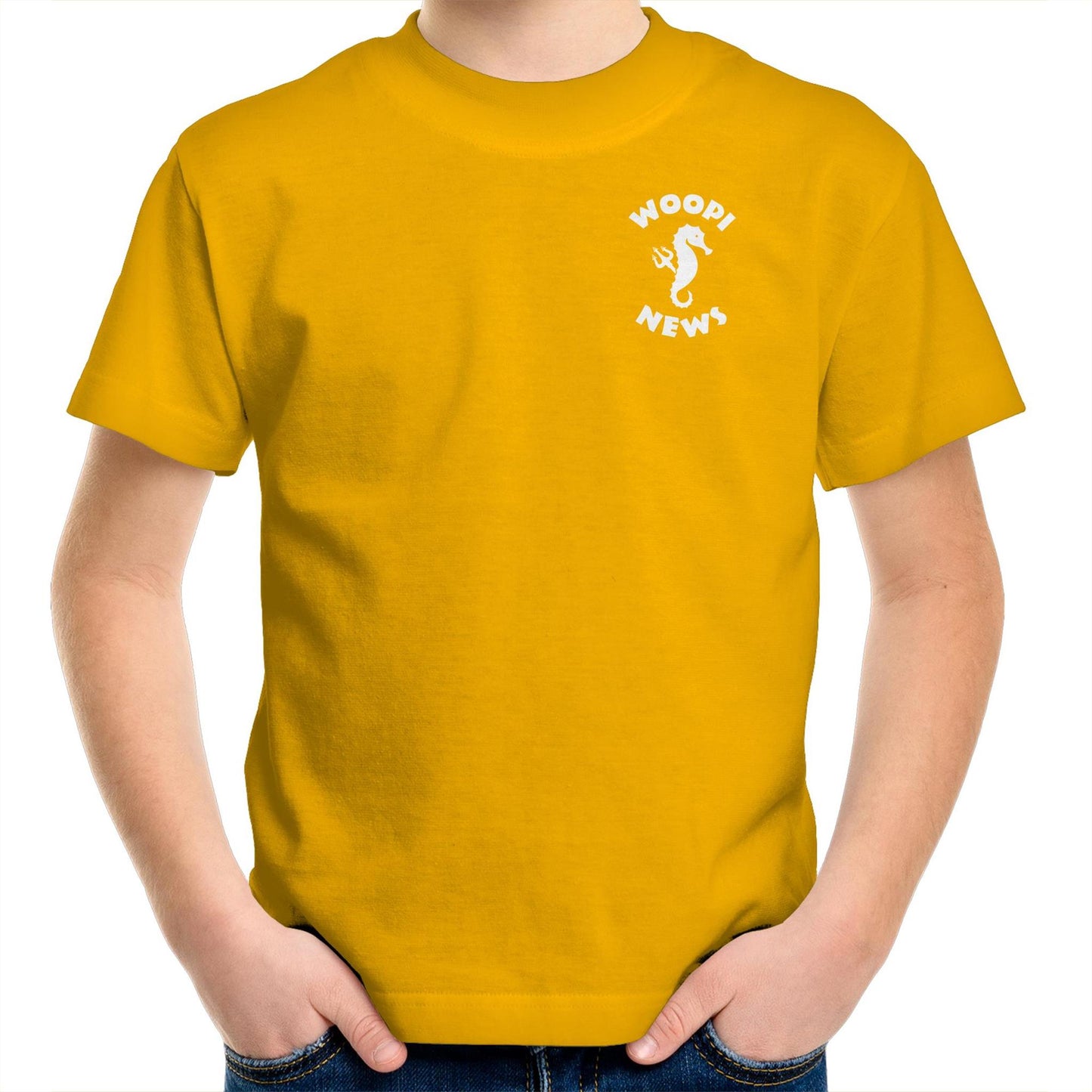Woopi News Kids/Youth Tee – Logo Front and Back