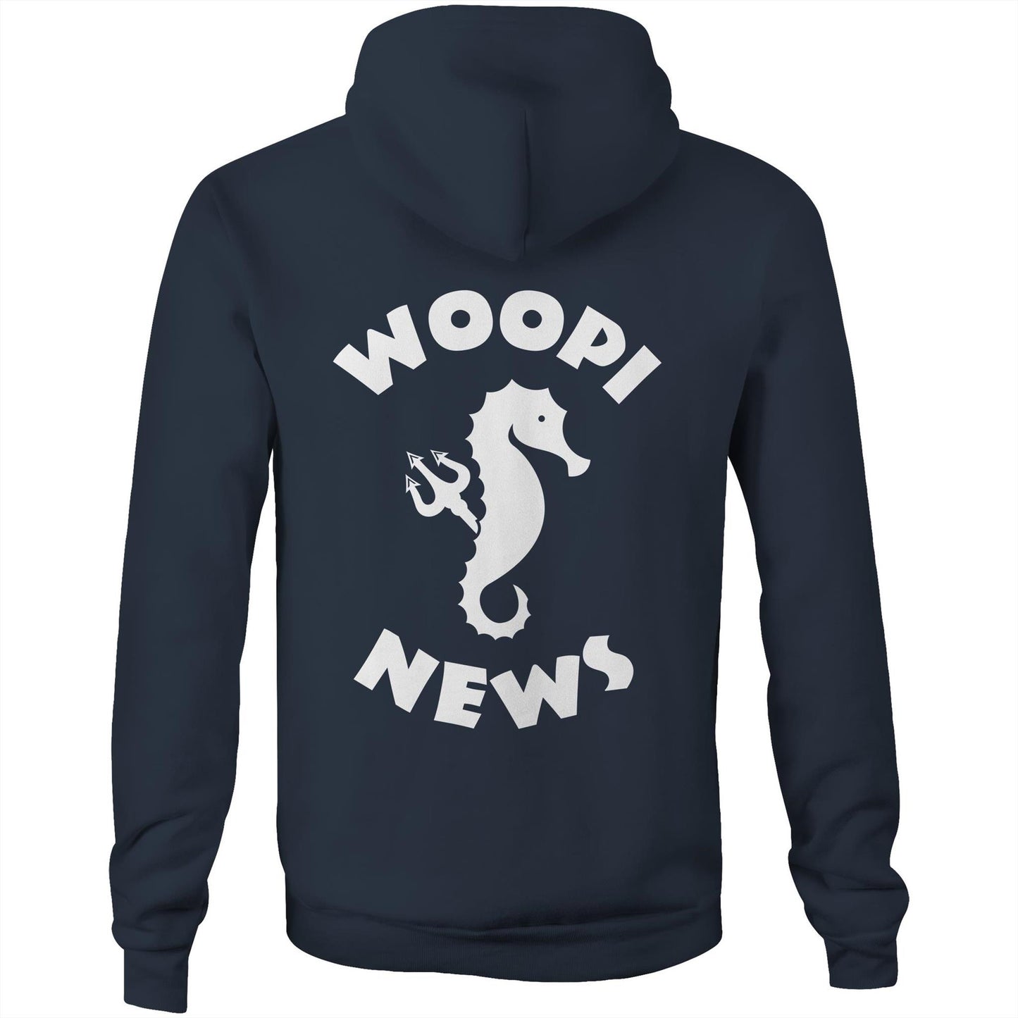 Woopi News Men's Supply Hoodie – Logo Front and Back