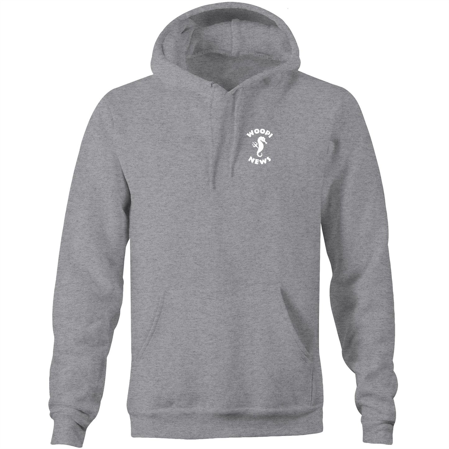 Woopi News Men's Supply Hoodie – Logo Front and Back