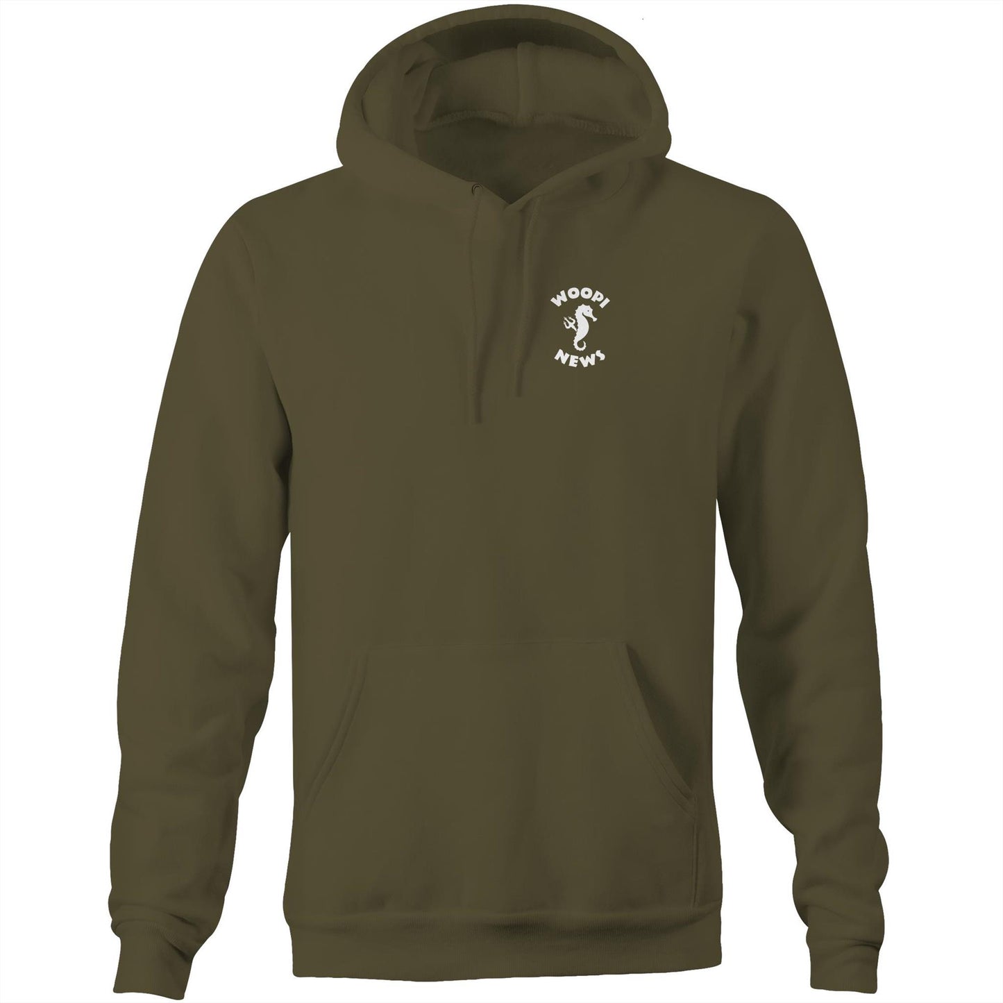 Woopi News Men's Supply Hoodie – Logo Front and Back