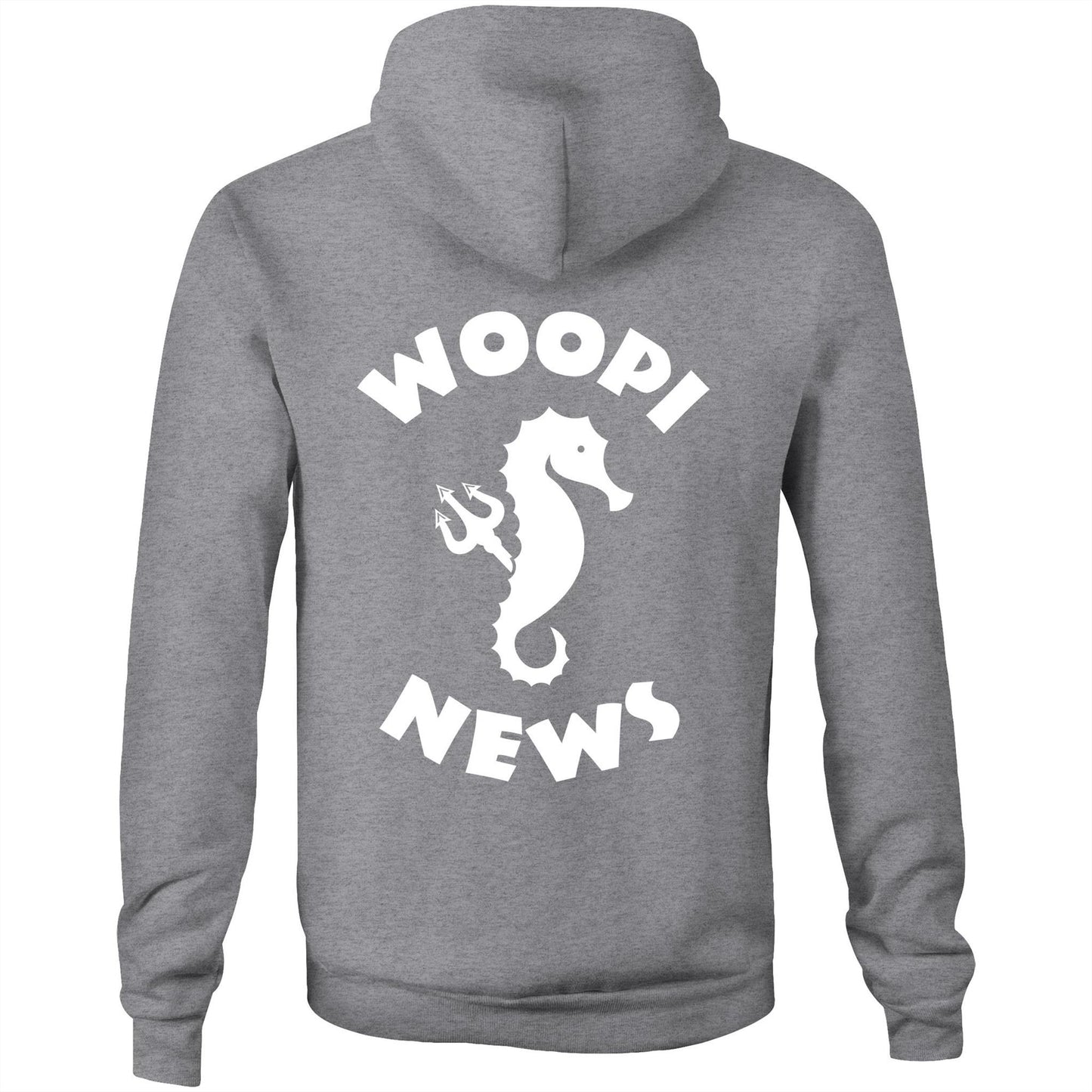 Woopi News Men's Supply Hoodie – Logo Front and Back