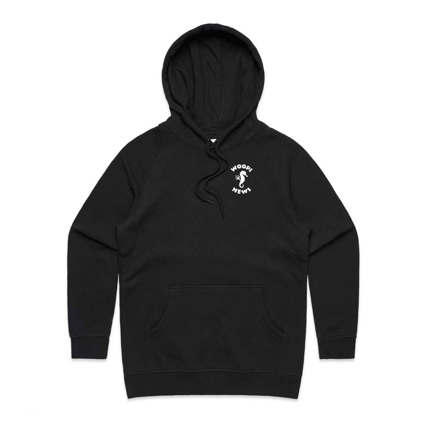 Woopi News Women's Supply Hoodie – Logo Front and Back