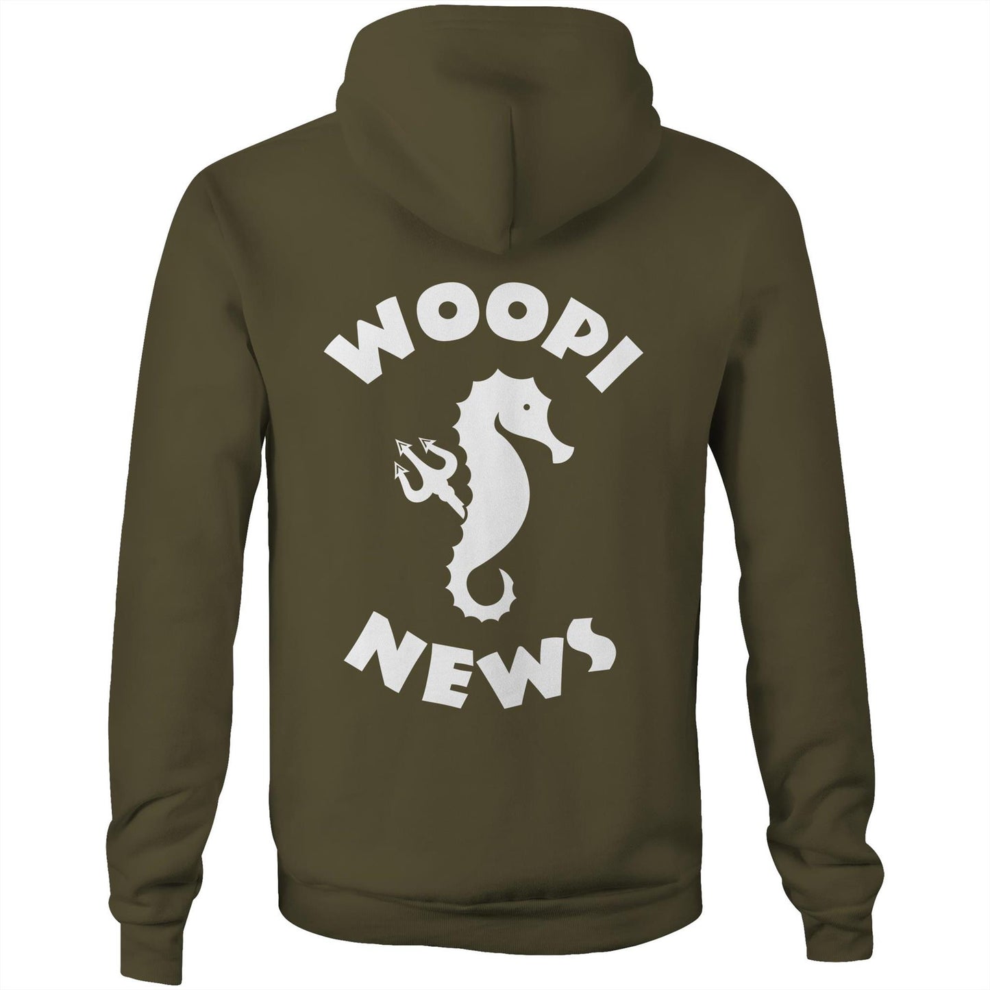 Woopi News Men's Supply Hoodie – Logo Front and Back