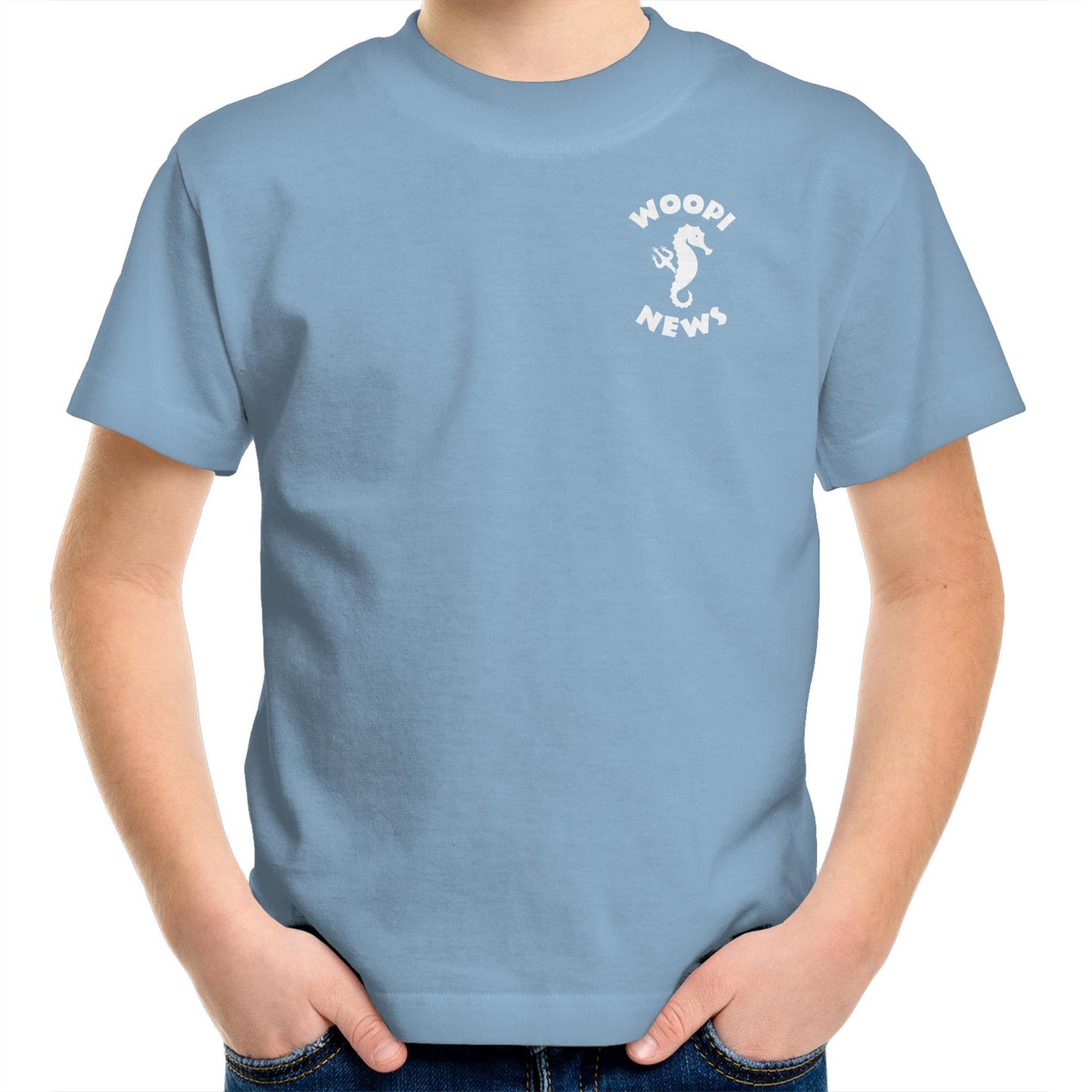 Woopi News Kids/Youth Tee – Logo Front and Back