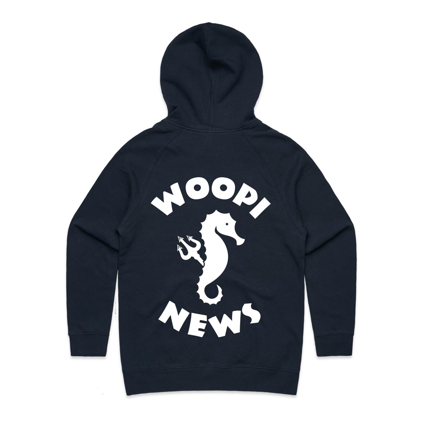 Woopi News Women's Supply Hoodie – Logo Front and Back