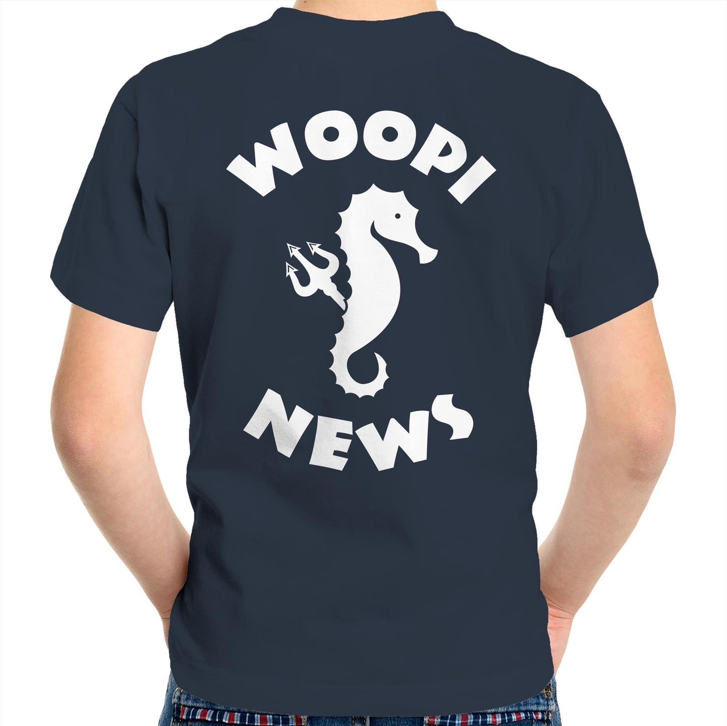 Woopi News Kids/Youth Tee – Logo Front and Back