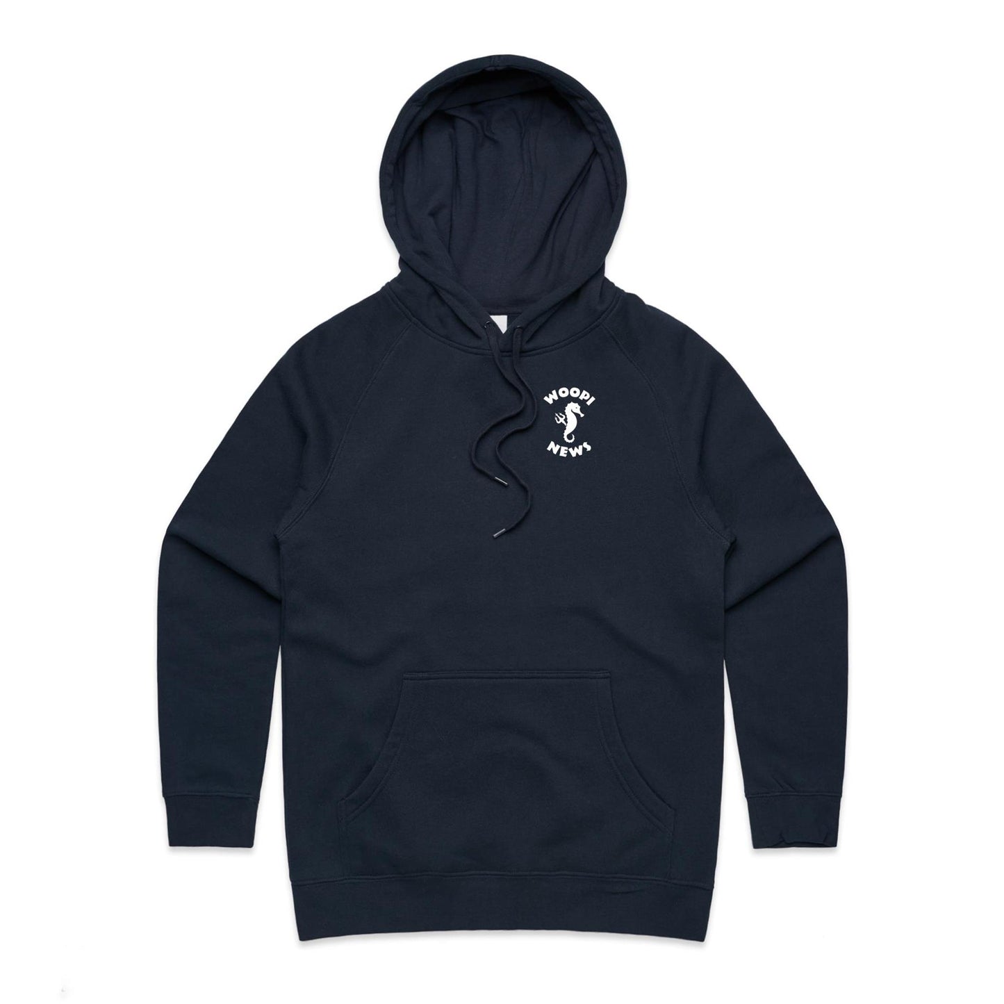 Woopi News Women's Supply Hoodie – Logo Front and Back