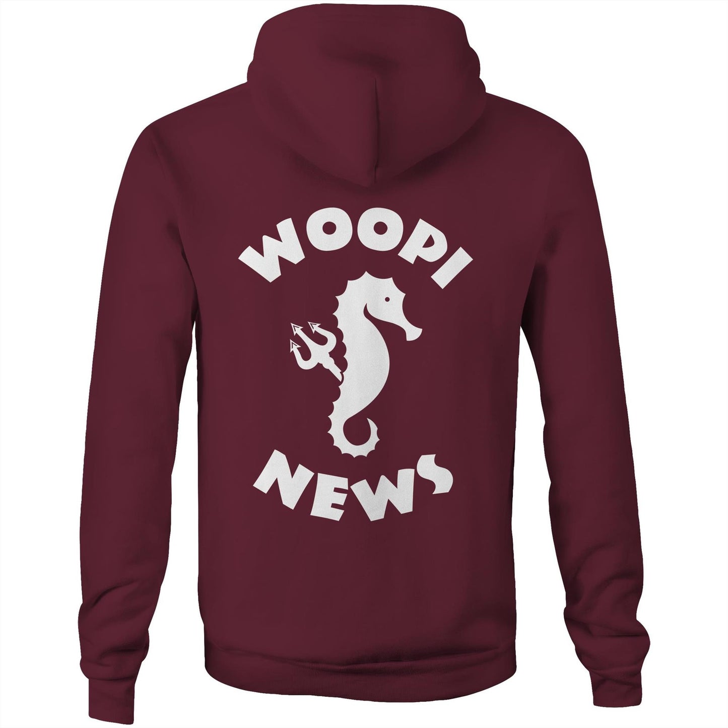Woopi News Men's Supply Hoodie – Logo Front and Back