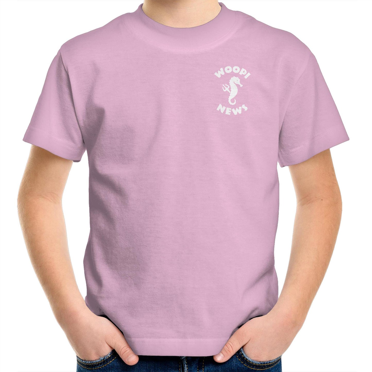 Woopi News Kids/Youth Tee – Logo Front and Back