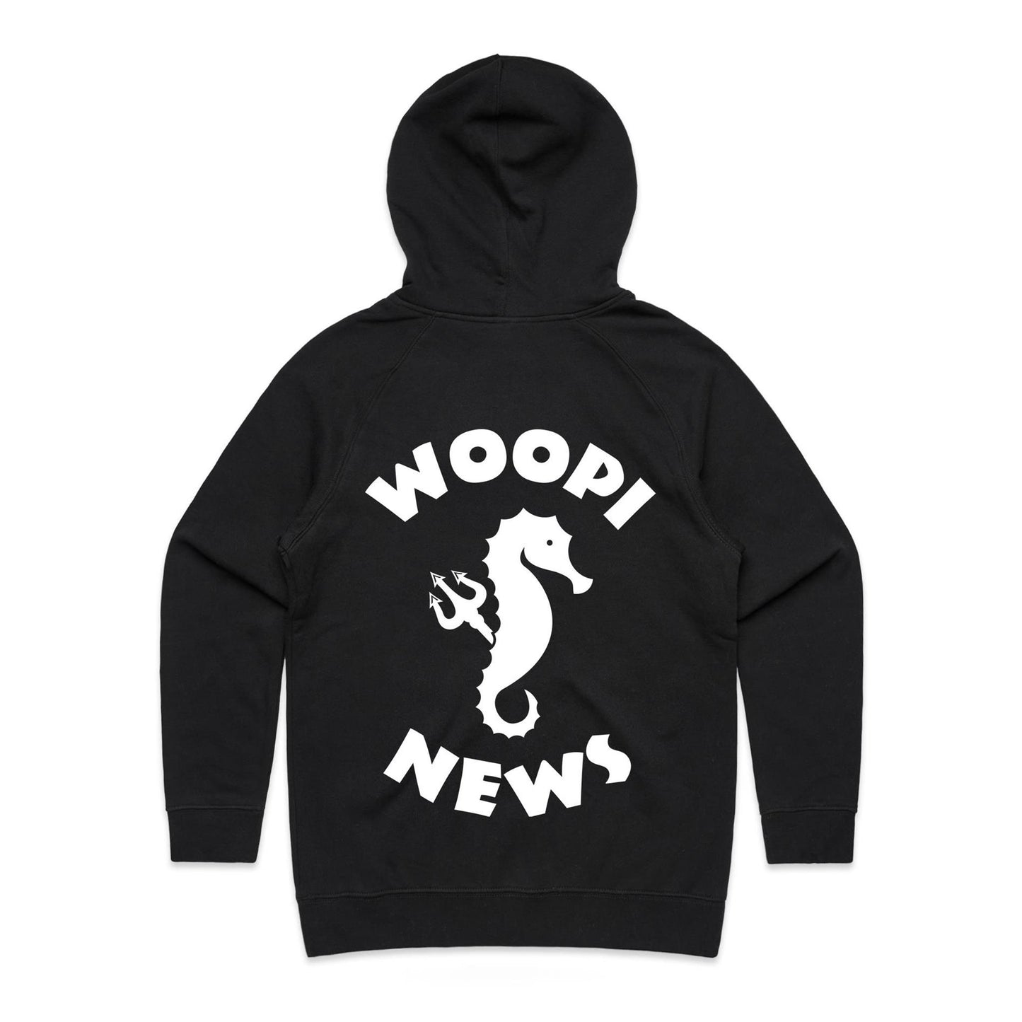 Woopi News Women's Supply Hoodie – Logo Front and Back