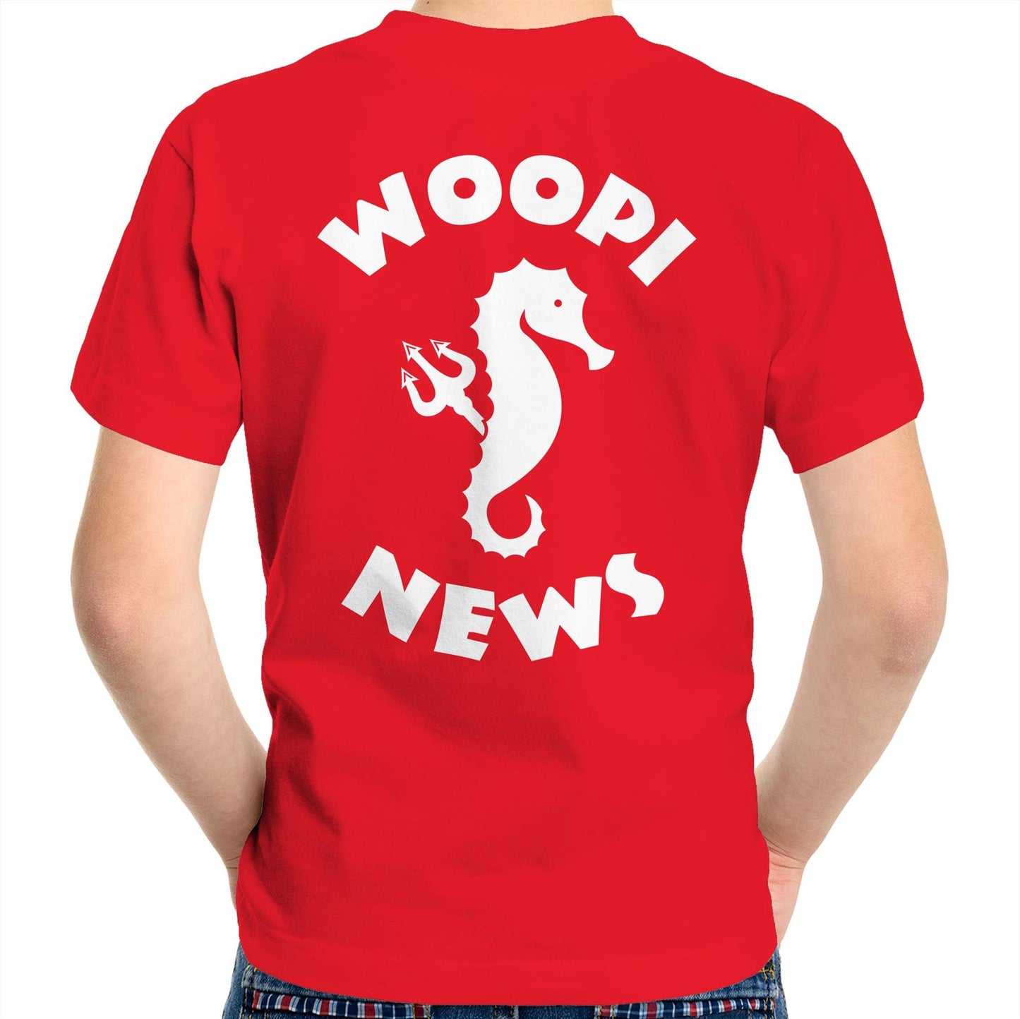 Woopi News Kids/Youth Tee – Logo Front and Back
