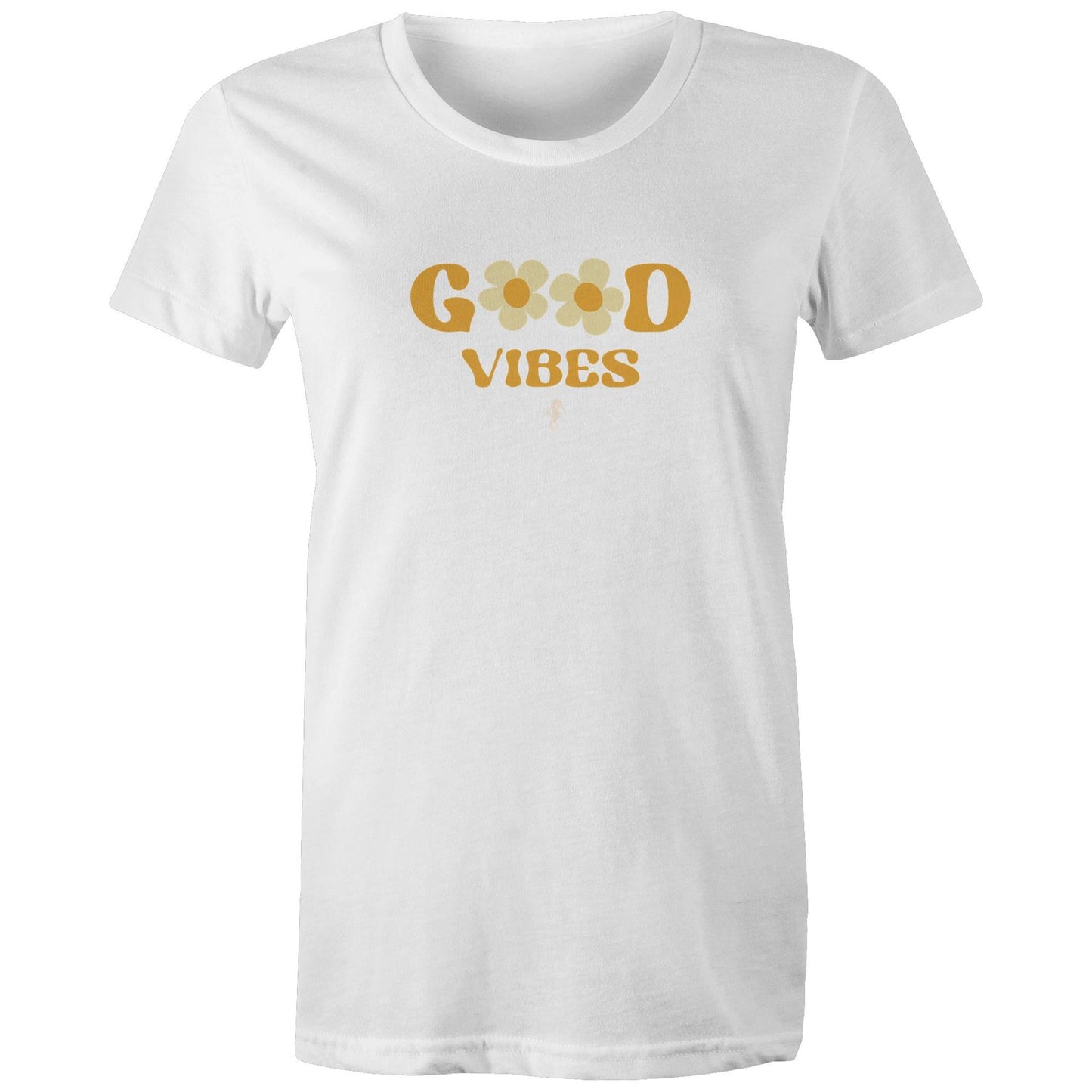 Good Vibes Meets Flower Power -  Organic Tee