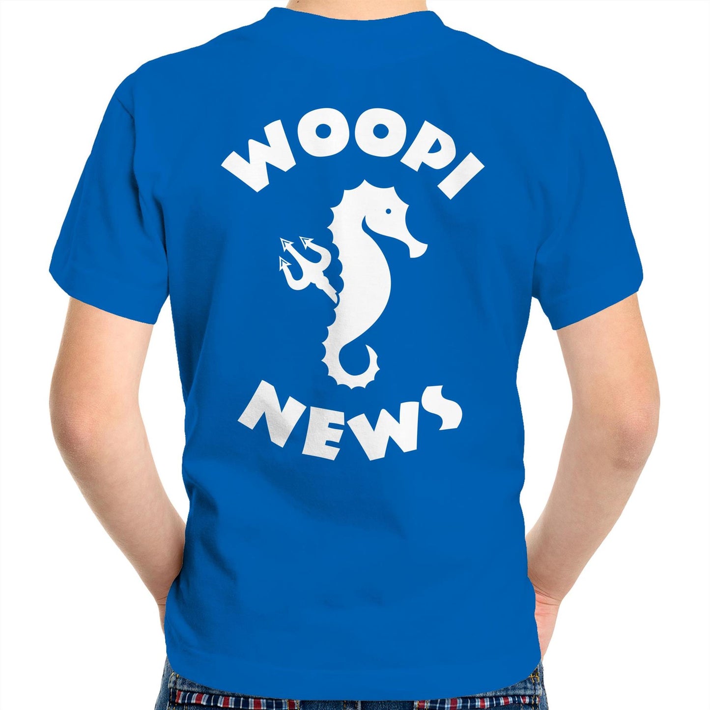 Woopi News Kids/Youth Tee – Logo Front and Back