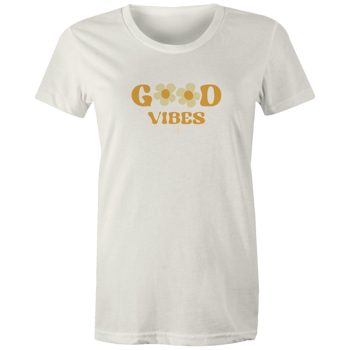 Good Vibes Meets Flower Power -  Organic Tee
