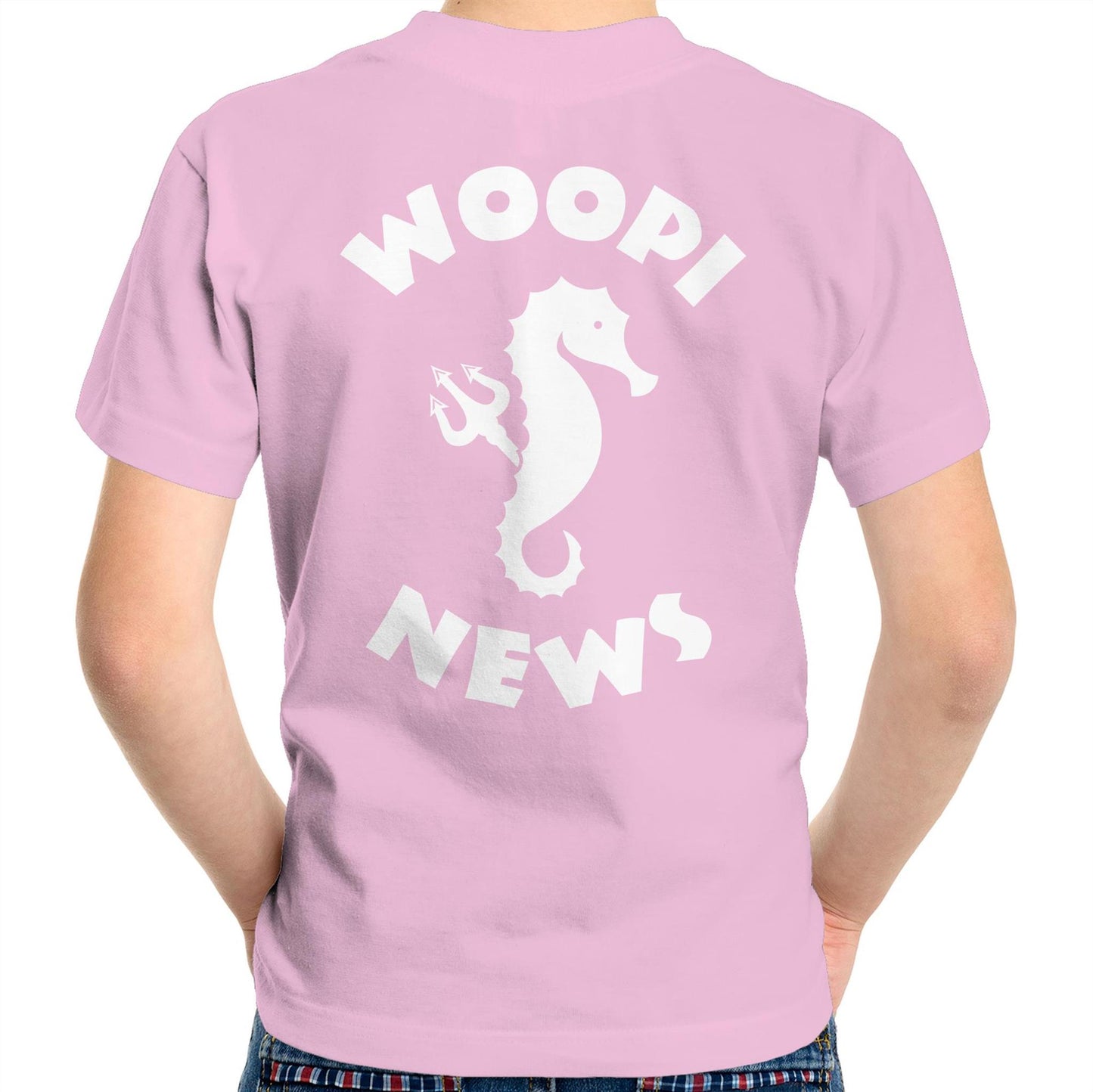 Woopi News Kids/Youth Tee – Logo Front and Back